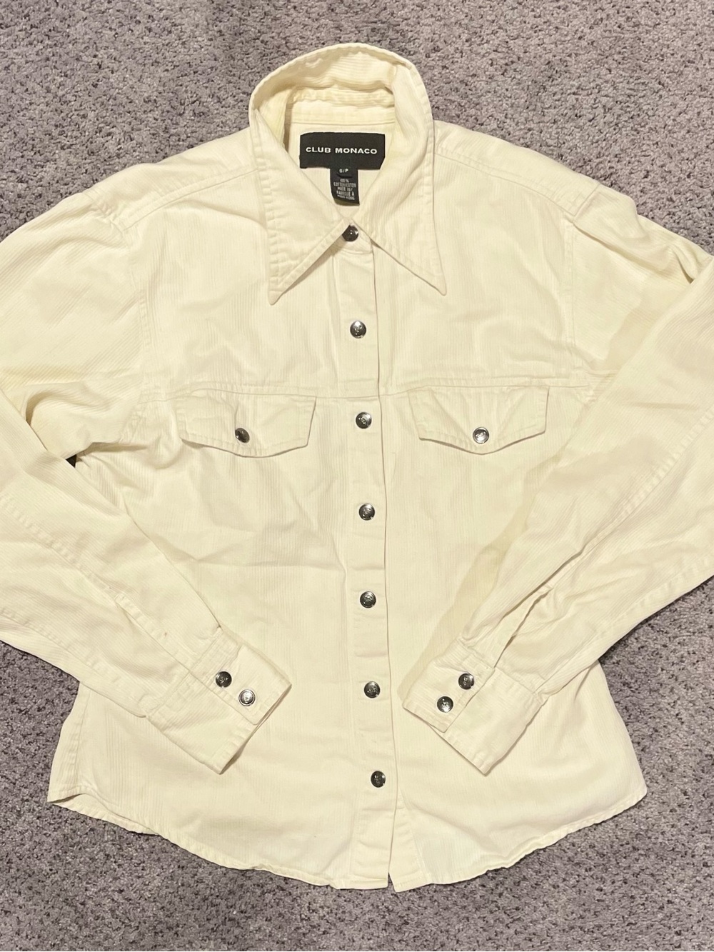 Club Monaco Cream Ivory Utility Chore Jacket